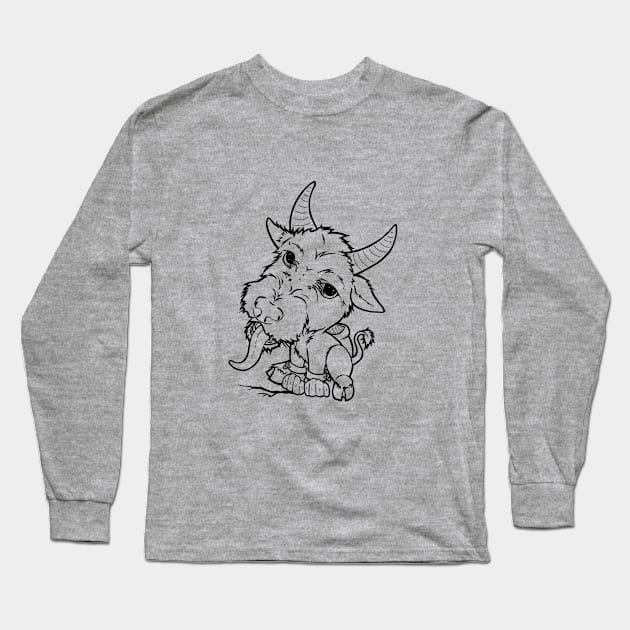 Krampus 2021 - B Long Sleeve T-Shirt by Hyena Arts